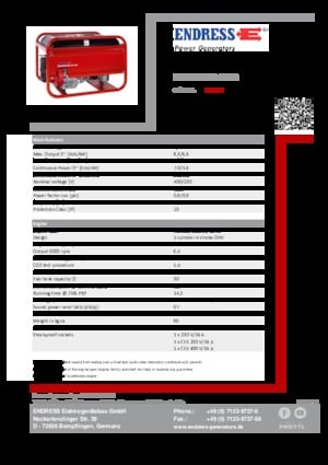 Benzine Generatoren Endress ESE 606 DHS-GT ES