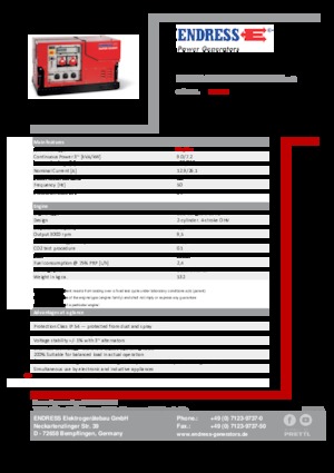 Benzine Generatoren Endress ESE 908 DBG ES ISO Duplex Silent