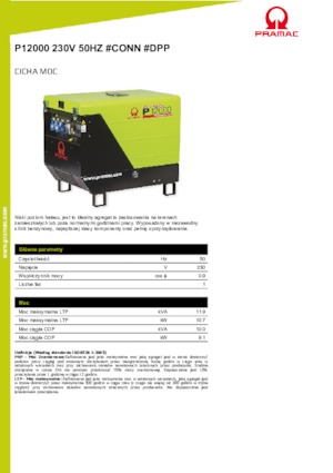 Benzine Generatoren PRAMAC Lifter P 12000 THB