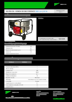 Benzine Generatoren INMESOL AH 700-CA