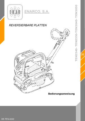 Omkeerbare Trilplaten Enar TEN 3040 GR