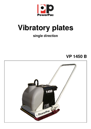 Eenrichtings Trilplaten PowerPac VP 1450B/500