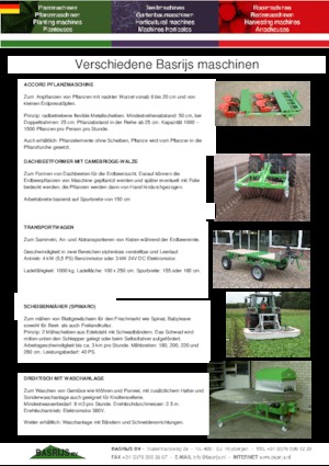 plantmachines Basrijs Accord planter single with 2 small rollers
