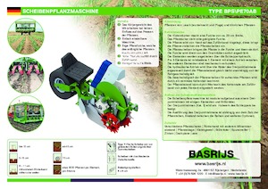 plantmachines Basrijs Discplanter with conveyer belt
