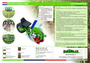 plantmachines Basrijs Discplanter with conveyer belt
