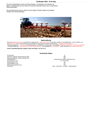 Ploegen Kuhn Challenger 9E NSH