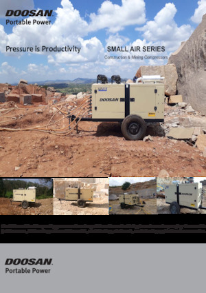 Mobiele Perslucht Compressors - diesel, elektrisch, benzine Doosan P250