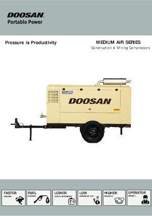 Mobiele Perslucht Compressors - diesel, elektrisch, benzine Doosan SHP500