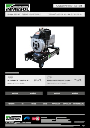 Diesel Generatoren INMESOL AAL-007