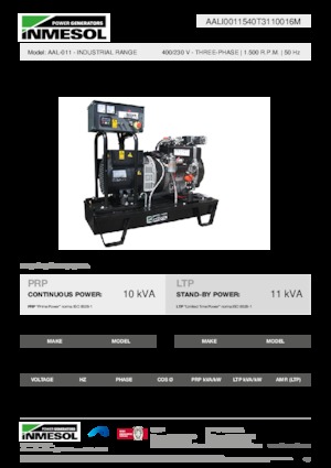 Diesel Generatoren INMESOL AAL-011