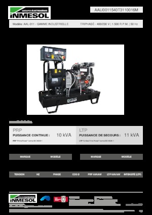 Diesel Generatoren INMESOL AAL-011