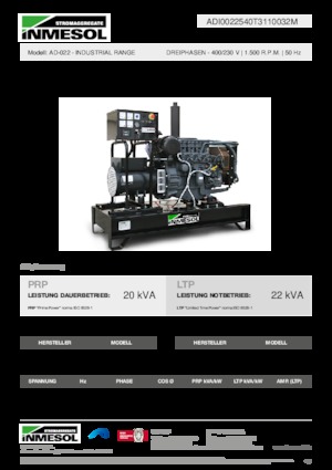 Diesel Generatoren INMESOL AD-022