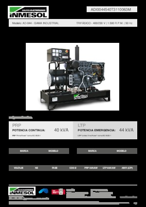 Diesel Generatoren INMESOL AD-044