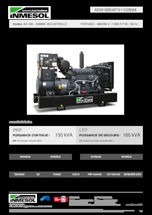 Diesel Generatoren INMESOL AD-165