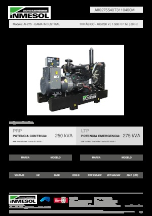 Diesel Generatoren INMESOL AI-275