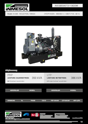 Diesel Generatoren INMESOL AI-385