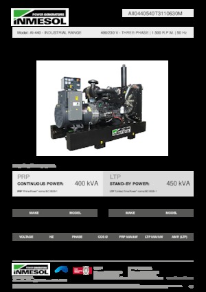 Diesel Generatoren INMESOL AI-440