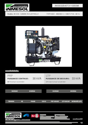 Diesel Generatoren INMESOL AK-033