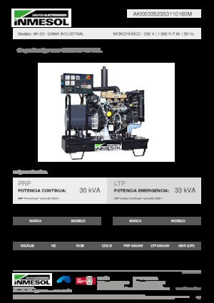Diesel Generatoren INMESOL AK-33