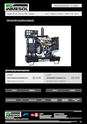 Diesel Generatoren INMESOL AK-33