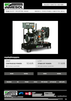Diesel Generatoren INMESOL AL-011