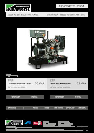 Diesel Generatoren INMESOL AL-022