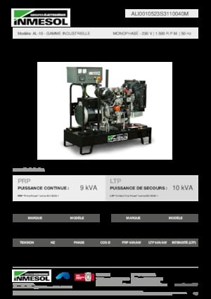 Diesel Generatoren INMESOL AL-10