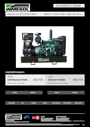 Diesel Generatoren INMESOL AV-165