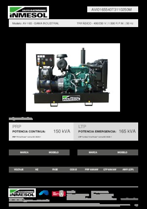 Diesel Generatoren INMESOL AV-165