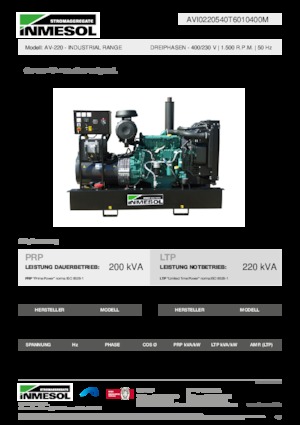 Diesel Generatoren INMESOL AV-220