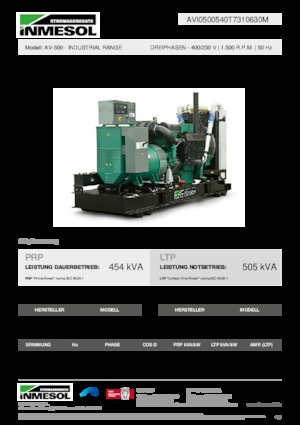 Diesel Generatoren INMESOL AV-500