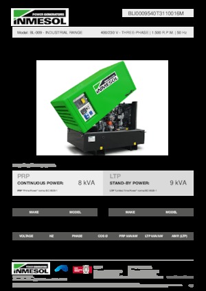 Diesel Generatoren INMESOL BL-009