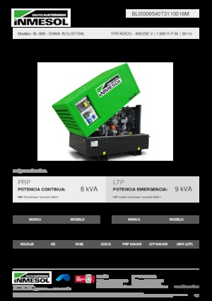 Diesel Generatoren INMESOL BL-009