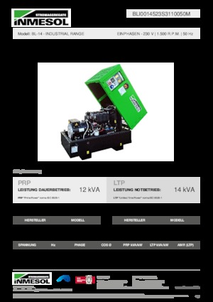 Diesel Generatoren INMESOL BL-14