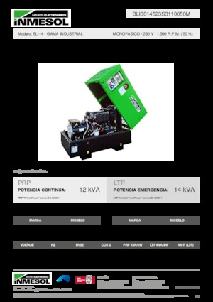 Diesel Generatoren INMESOL BL-14