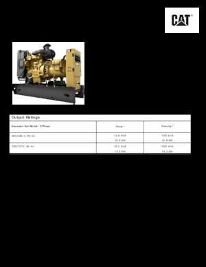 Diesel Generatoren Caterpillar C1.5-DE 13,5