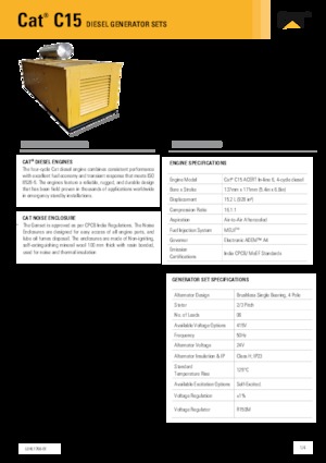 Diesel Generatoren Caterpillar C15-550