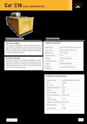 Diesel Generatoren Caterpillar C18-600