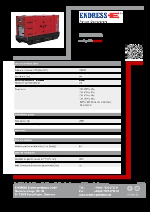 Diesel Generatoren Endress ESE 110 IW/RS