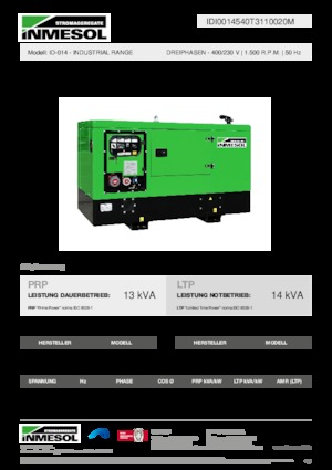 Diesel Generatoren INMESOL ID-014