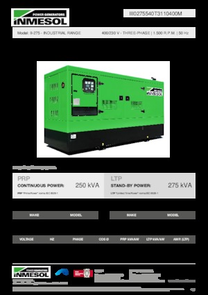 Diesel Generatoren INMESOL II-275