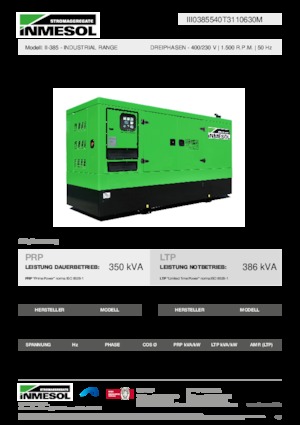 Diesel Generatoren INMESOL II-385