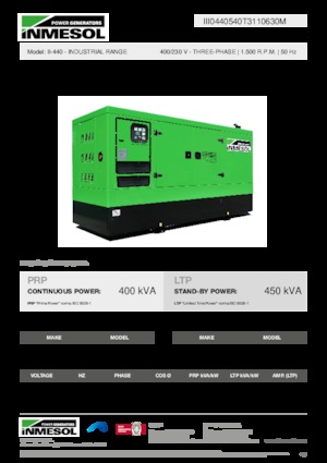 Diesel Generatoren INMESOL II-440