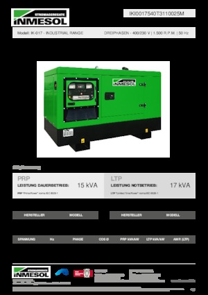 Diesel Generatoren INMESOL IK-017