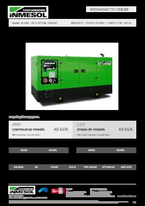 Diesel Generatoren INMESOL IK-044