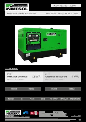 Diesel Generatoren INMESOL IK-14