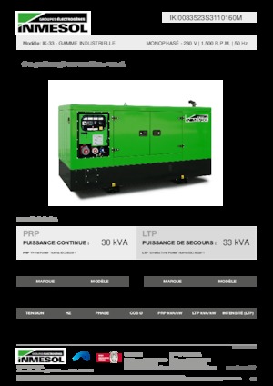 Diesel Generatoren INMESOL IK-33