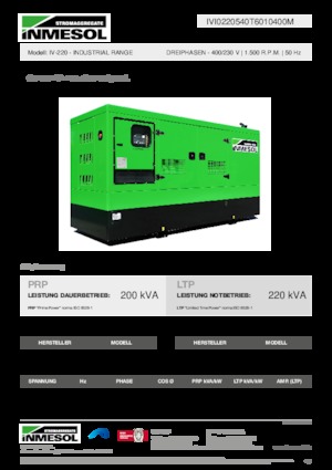 Diesel Generatoren INMESOL IV-220
