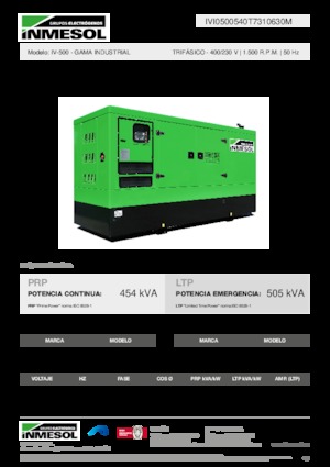 Diesel Generatoren INMESOL IV-500