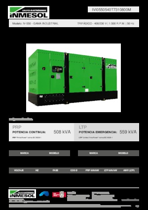 Diesel Generatoren INMESOL IV-550